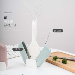 Muôi xới cơm kèm giá đựng