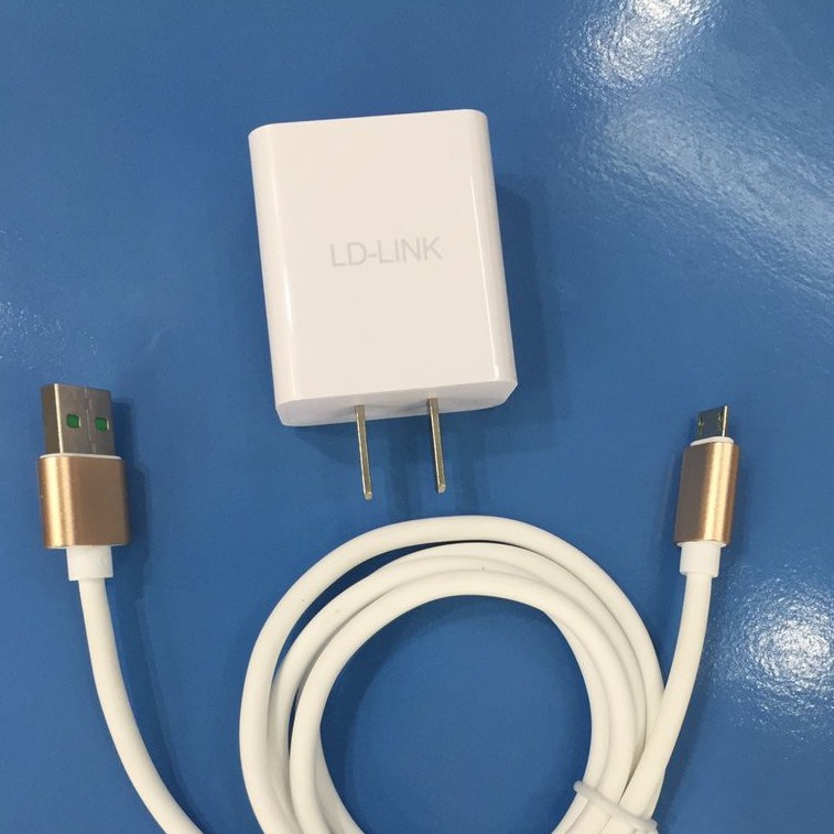 Bộ sạc Samsung Ld-link 2.1A sạc siêu nhanh, phù hợp cho điện thoại chân micro - usb