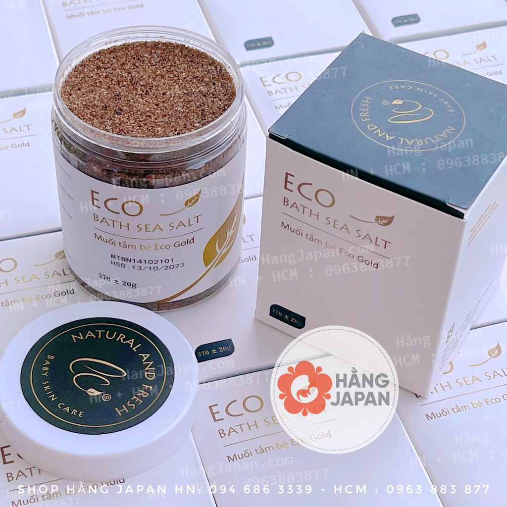 Muối tắm cho bé ECO / ECO GOLD sinh dược 400g dùng để TẮM, GỘI ĐẦU, RỬA MẶT, hàng chính hãng