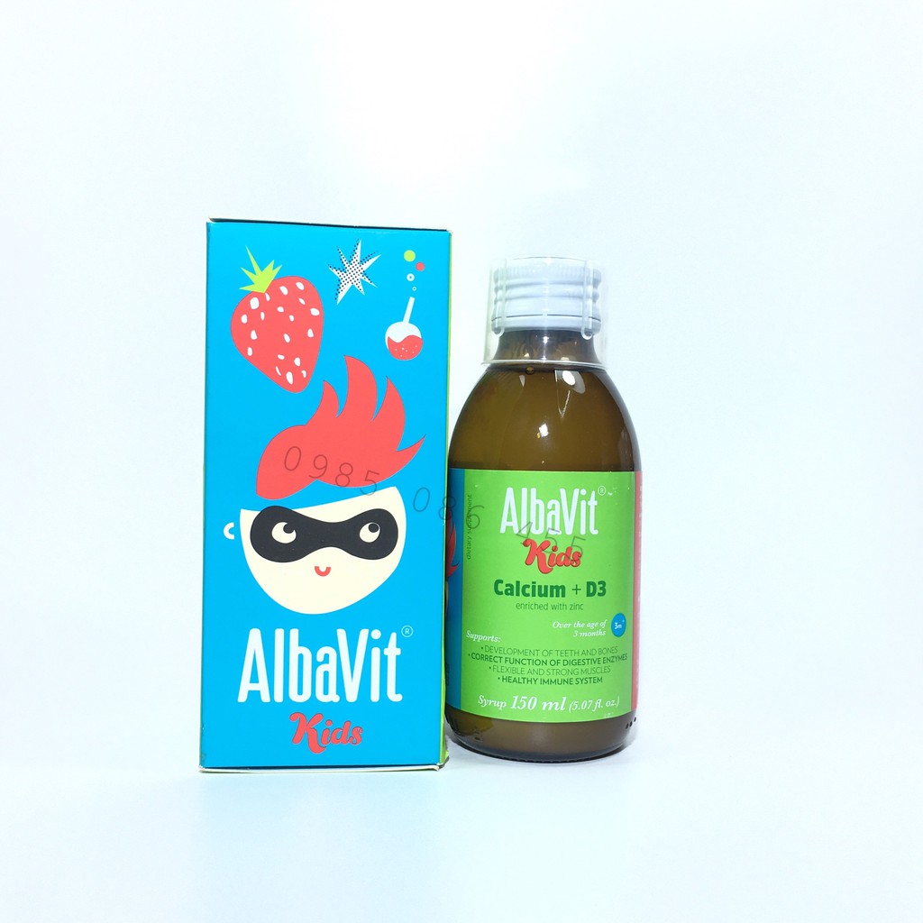 ALBAVIT Kids- Bổ sung canxi d3 phát triển chiều cao, trẻ quầy khóc đêm từ 3 tháng tuổi