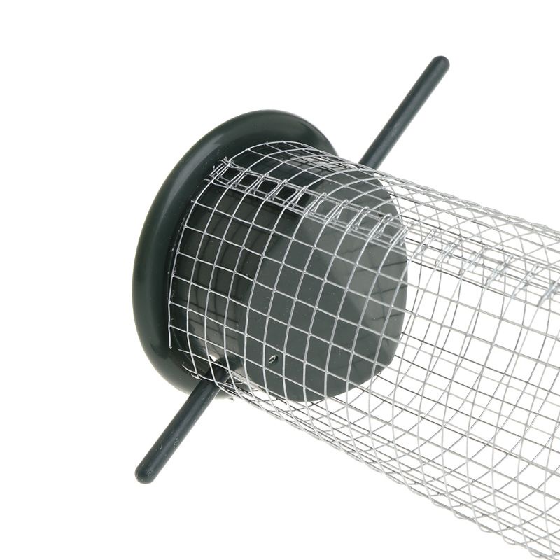 Ống Kim Loại Đựng Thức Ăn Cho Chim Có Nắp Đậy Tiện Dụng