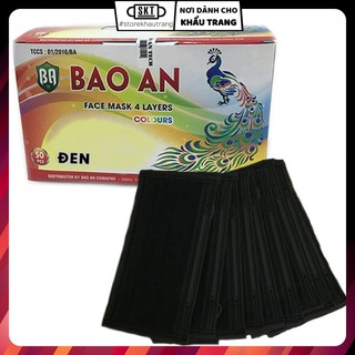 Khẩu Trang Y Tế Đen Hàn Quốc 4 Lớp Bảo An