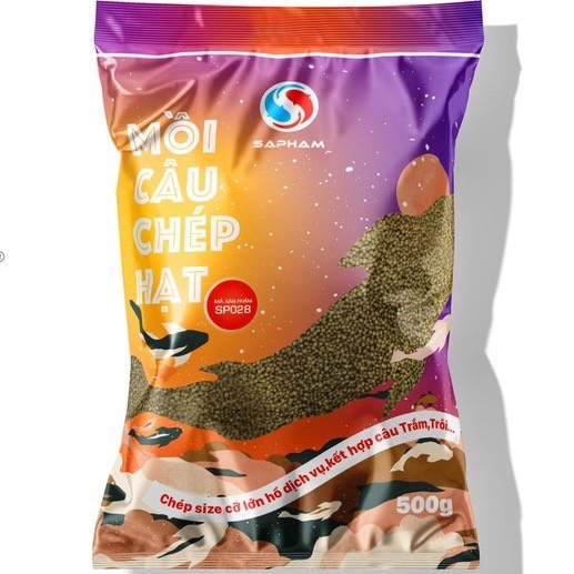 Mồi Câu Cá Chép Hạt Sa Phạm 500g/Gói