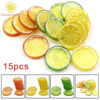 Set 15 Lát Cam Chanh Giả Dùng Để Trang Trí