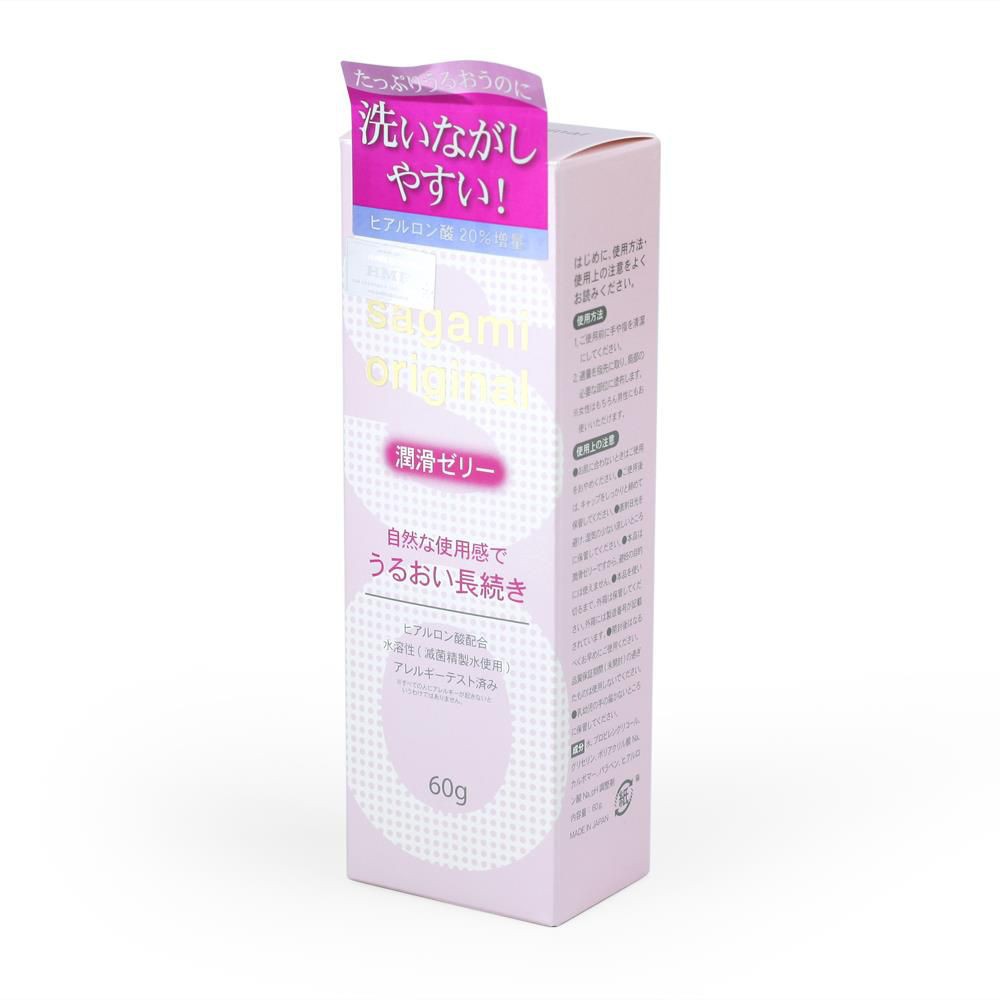 Gel bôi trơn Sagami Original - tuýp 60g -chiết xuất từ các thành phần và gốc nước tự nhiên an toàn.