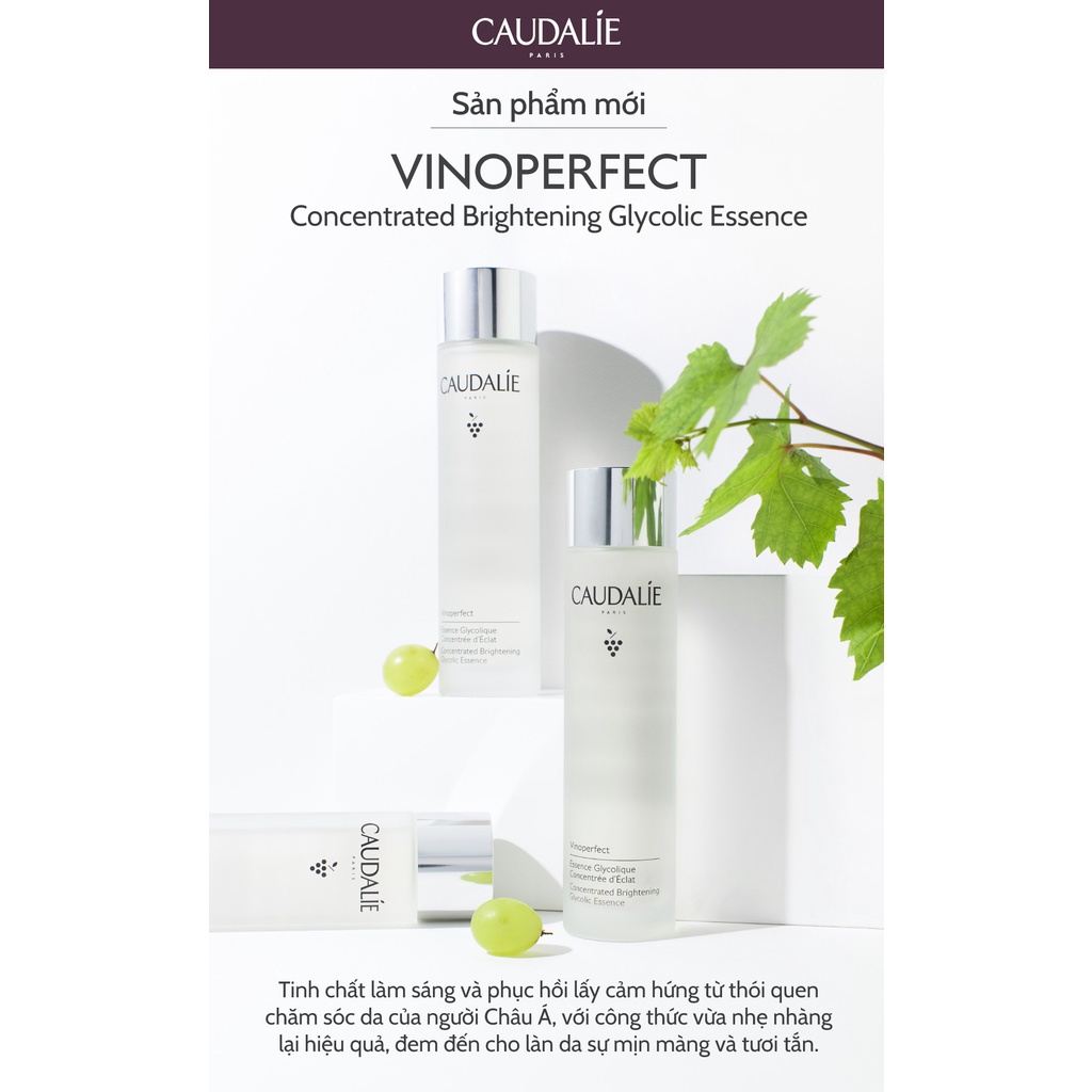 Nước dưỡng cô đặc làm sáng da Caudalie Vinoperfect Concentrated Brightening Glycolic Essence 150ml