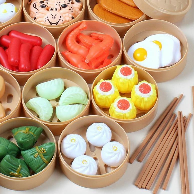 HMD0204 BỘ ĐỒ CHƠI NẤU ĂN 54 CHI TIẾT CHO BÉ YÊU - Ko Hộp