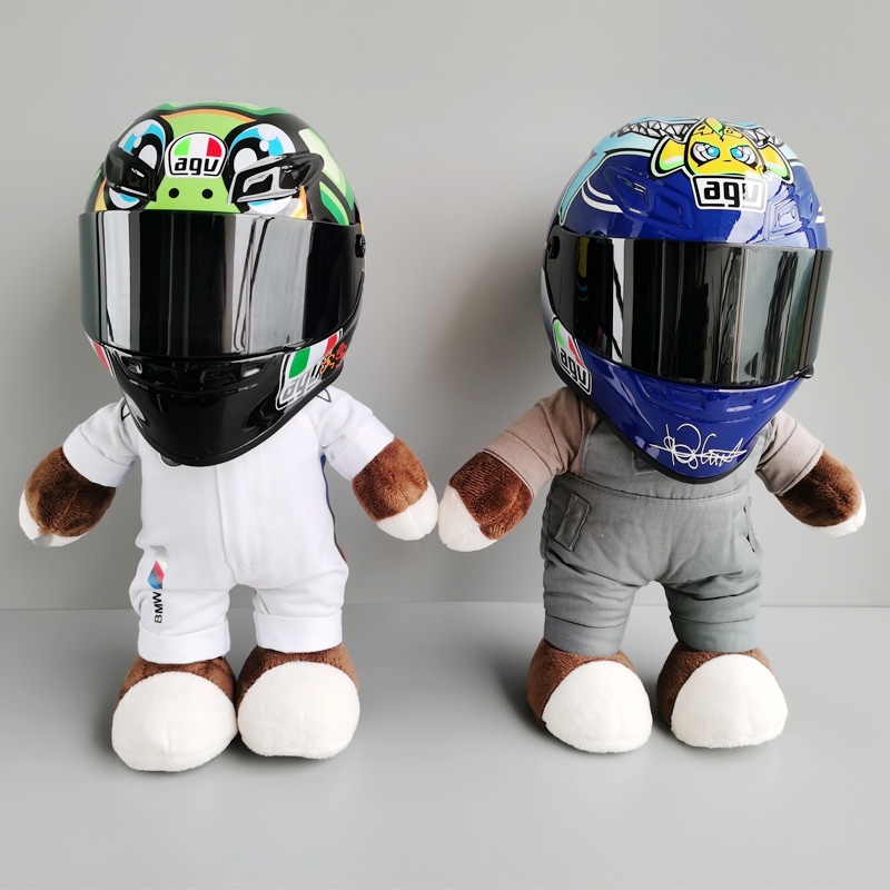 Thú Nhồi Bông Hình Gấu Đội Mũ Bảo Hiểm Xe Mô Tô BMW Rilakkuma