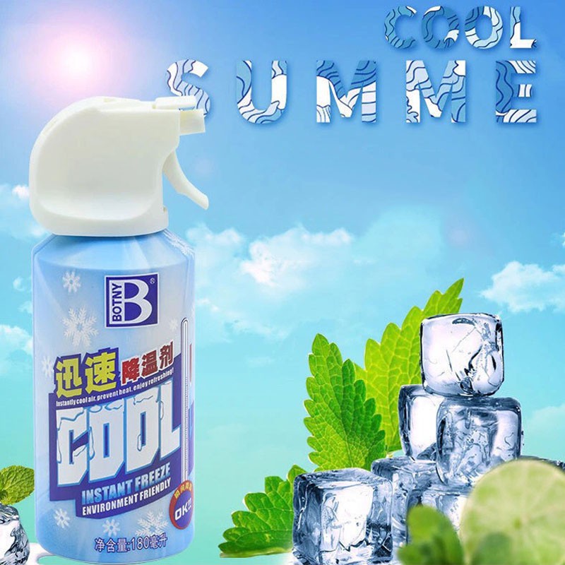 Bình Xịt Làm Lạnh, Bình Xịt Làm Mát Tức Thì Làm Mát Cho Cơ Thể, Không Khí, Máy Móc, Nội Thất Ô Tô Nhanh Chóng