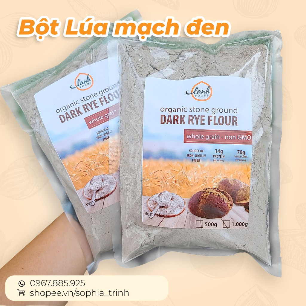 Bột Lúa Mạch Đen - Dark Rye Flour 500g