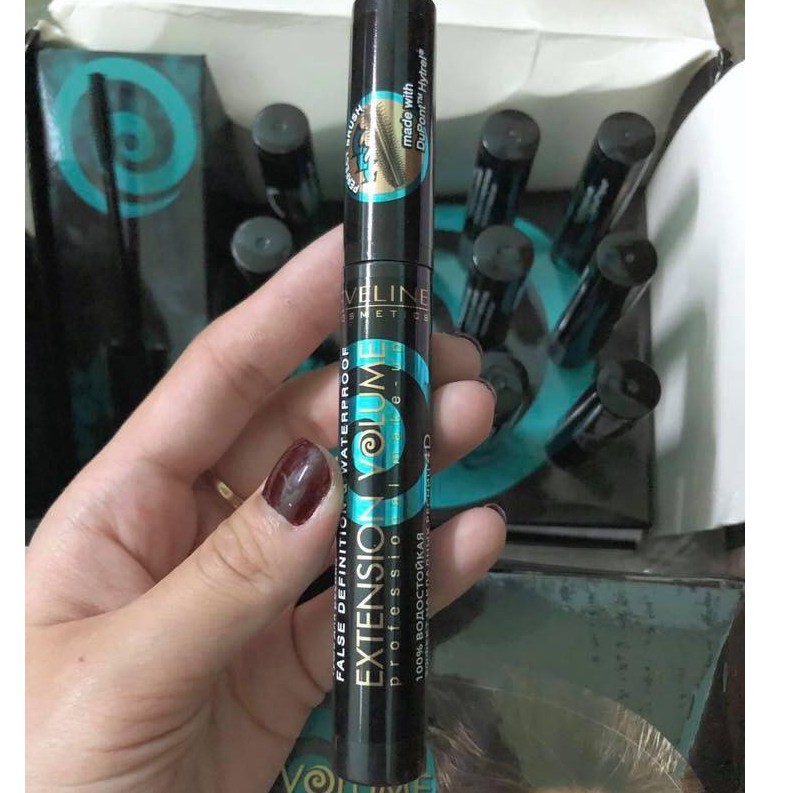 Mascara Eveline 4D dày mi và chống thấm