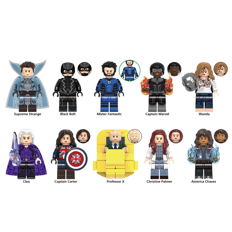 Bộ Đồ Chơi Lắp Ráp Mô Hình Bác Sĩ Strange In The Multiverse of Madness Màu Đen