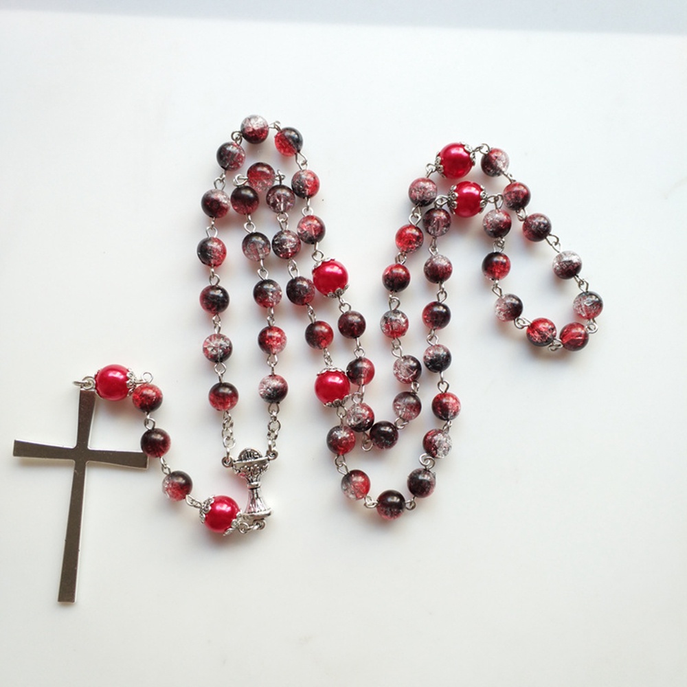 Vòng cổ Chuỗi Hạt Nhiều Màu Sắc Hình Thánh Giá