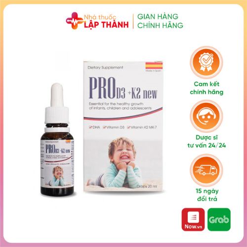 Thực phẩm bảo vệ sức khỏe Pro D3+K2 New
