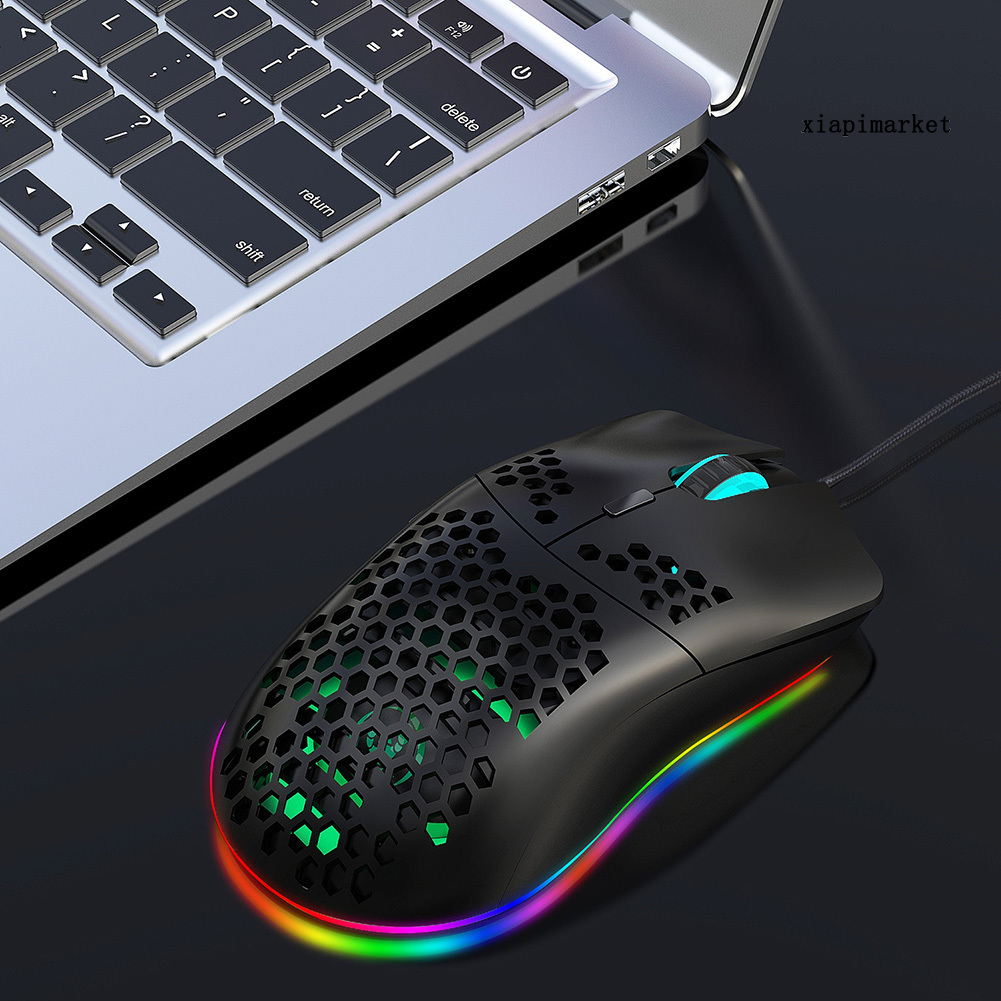Chuột Chơi Game Có Đèn Led Rgb Hình Tổ Ong Điều Chỉnh Được