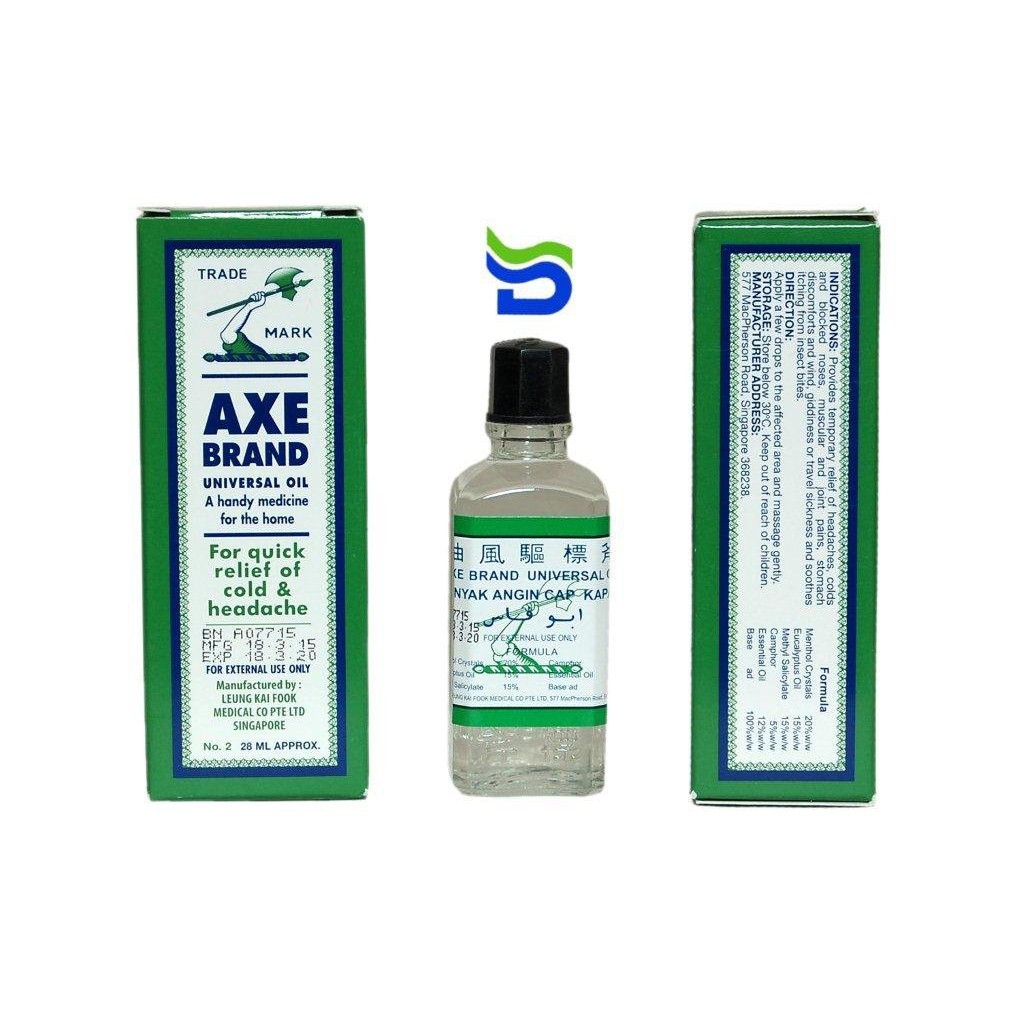 Dầu Nóng Xoa Bóp SINGAPORE Hỗ Trợ Xương Khớp AXE BRAND Cây Búa Trắng CHÍNH HÃNG