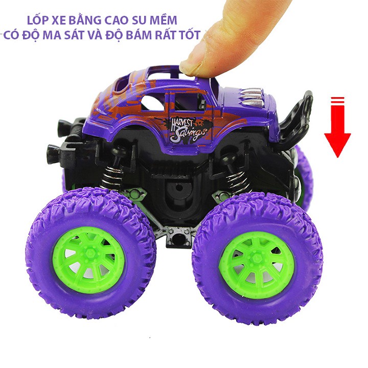 Xe đồ chơi cho bé trai, xe ô tô bánh đà vượt địa hình cho trẻ em nhào lộn 360 độ chạy đà cực mạnh BBShine - DC056