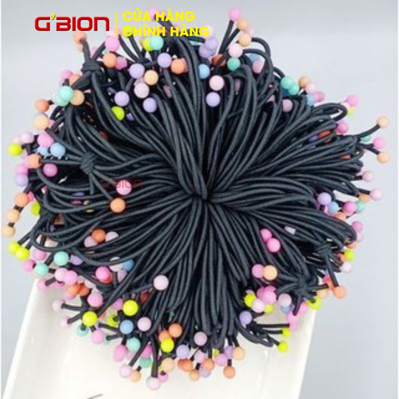 Sỉ 100 dây cột tóc tua rua, quả chery 3 chấm dễ thương style hàn quốc - giá sỉ