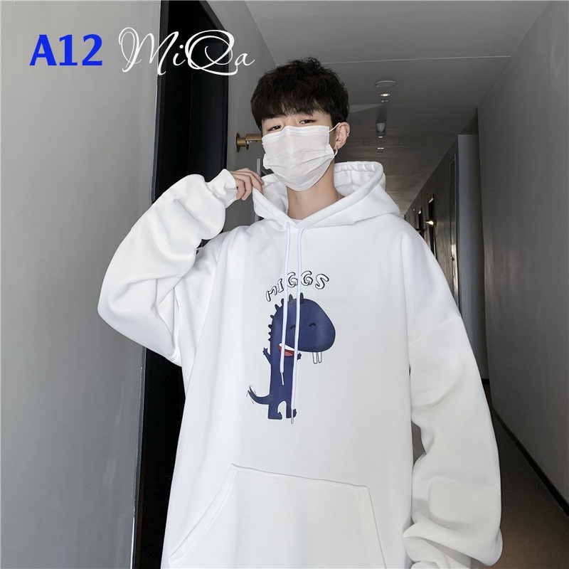 Áo Nỉ Bông Thời Trang UNISEX Hoạ Tiết Khủng Long 2 Răng Ngộ Nghĩnh 🦕 / HOODIE FREESIZE 💜 MiQa 💜 #17 | BigBuy360 - bigbuy360.vn