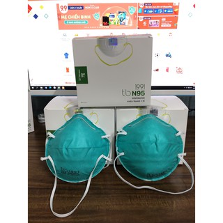 Khẩu Trang Y Tế N95 TB1991,Khẩu Trang 5 Lớp Vải Lọc Giúp Ngăn Ngừa Sự Lây Lan Của Vi Khuẩn, Virus Và Bụi Mịn Hộp 10 cái