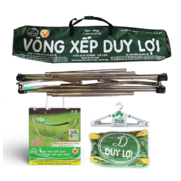 Giao Hỏa Tốc 1-2h Võng Xếp Duy Lợi Cỡ Lớn Kiểu Quá Sướng (hàng chính hãng)