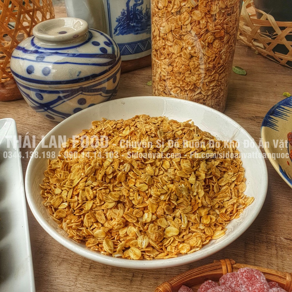 Yến Mạch Sấy Mật Ong Lon 500Gr (Yến Mạch Ăn Liền)
