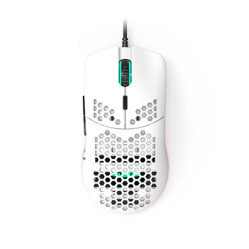 AJ390 Lightweight Wired Mouse Hollow-out Gaming Mouce Mice- 6DPI Adjustable 7Key