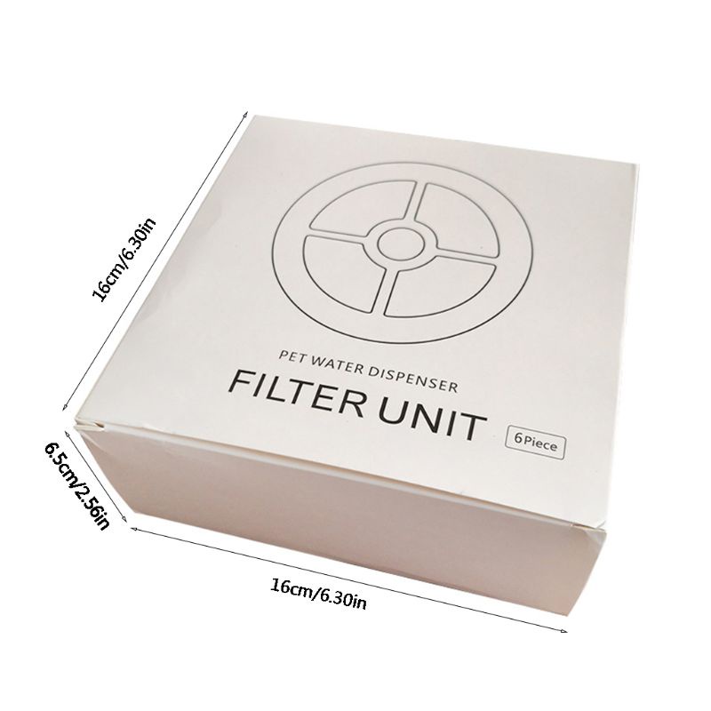 Bộ 6 Tấm Lọc Thay Thế Cho Vòi Nước Uống Của Thú Cưng