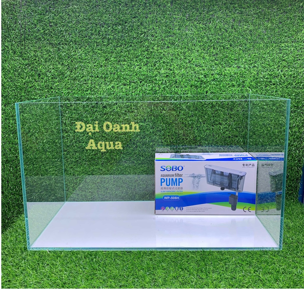 { RẺ VÔ ĐỐI } Bộ Bể Cá 60cm Kính Siêu Trong 5 Mặt, Dài 60cm Rộng 30cm Cao 36cm - Bể Cá Cảnh