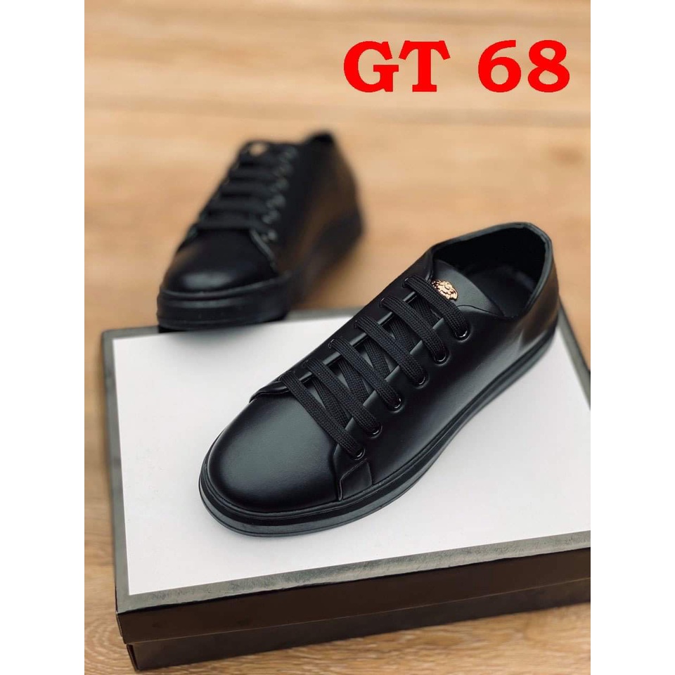 Giày Thể Thao Nam, giày sneakers nam Màu đen da cao cấp