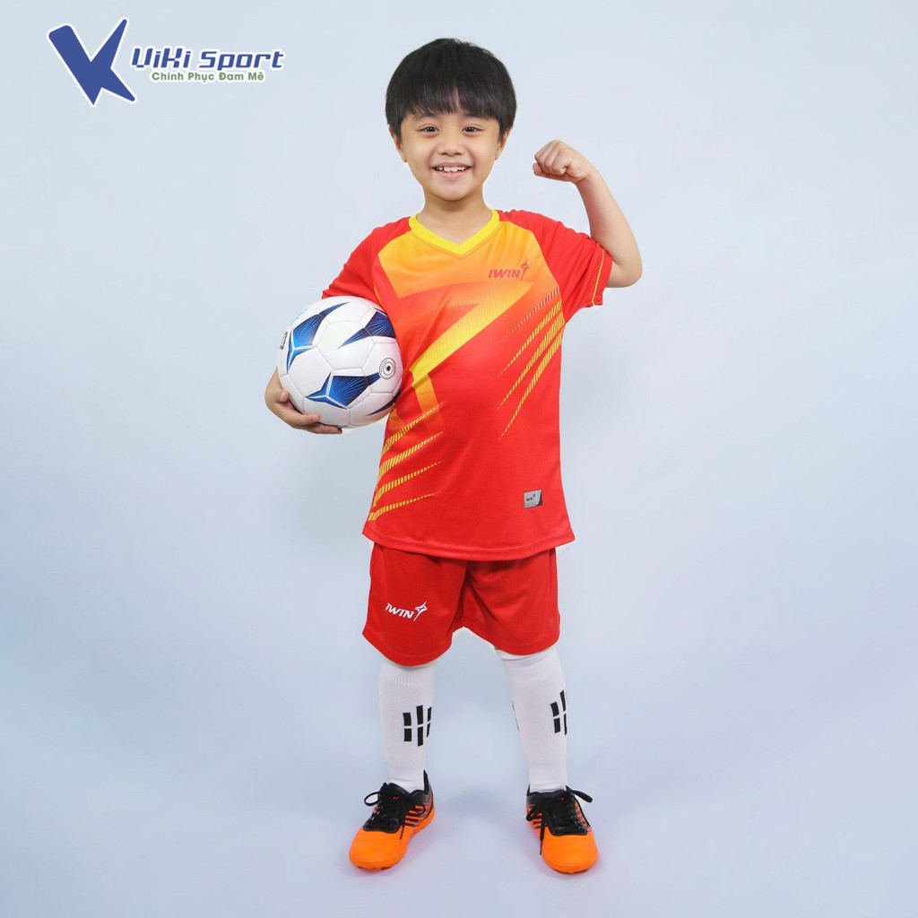 Quần Áo Trẻ Em iWin Cool S01 Cho Bé Trai Độ Tuổi Từ 5 Đến 15 Tuổi Vải Mè Cao Cấp - ViKi Sport