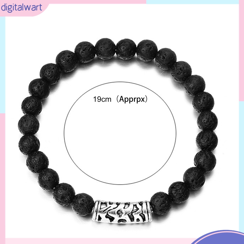 Vòng Đeo Tay Đá Núi Lửa Kỹ Thuật Số Bắt Mắt Chữa Bệnh Cho Nam Nữ