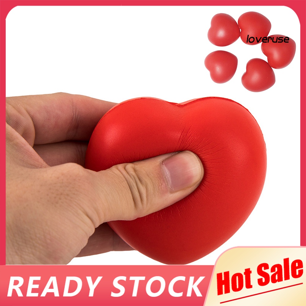 Đồ Chơi Xốp Squishy Giảm Stress Hình Trái Tim Dễ Thương Cho Bé