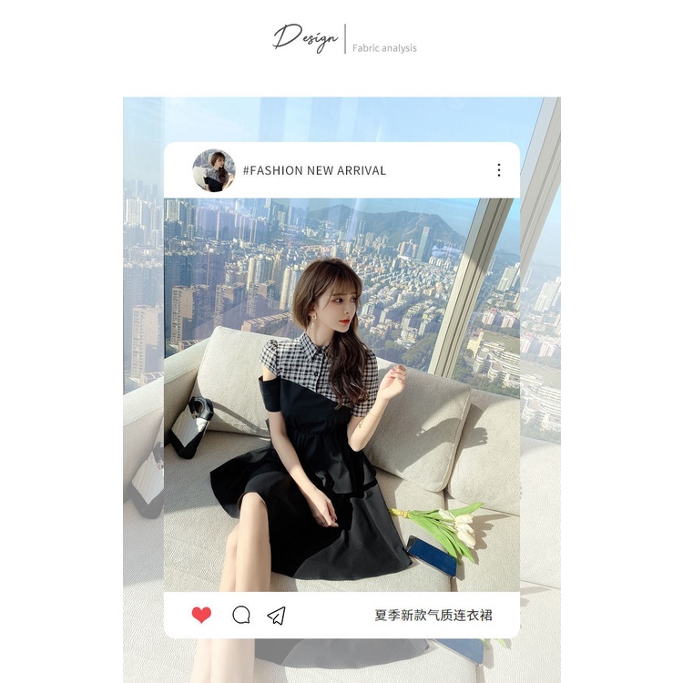 Đầm Sơ Mi Dáng Lửng Phong Cách Retro Hợp Thời Trang Hè