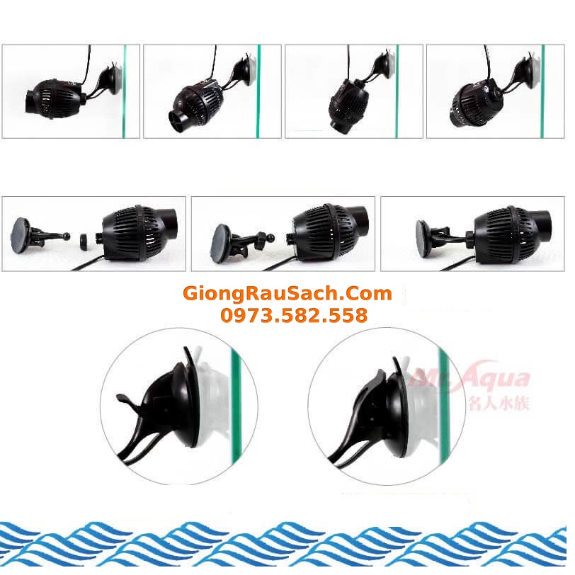 Máy Bơm Thổi Luồng Bể Cá Jeneca ZL 101 Công suất 8W Lưu Lượng Nước 800L/H
