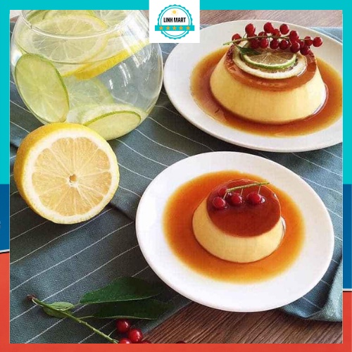 Set 50 hũ làm bánh flan Thanh Dung số 1 75ml,hũ làm Caramen có nắp cao cấp chịu nhiệt an toàn LINHMART