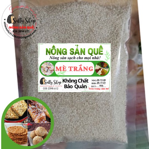 200gr Mè Trắng Sạch Vừng Trắng Hàng Loạ 1i - Nông Sản Quê SallyFood | BigBuy360 - bigbuy360.vn