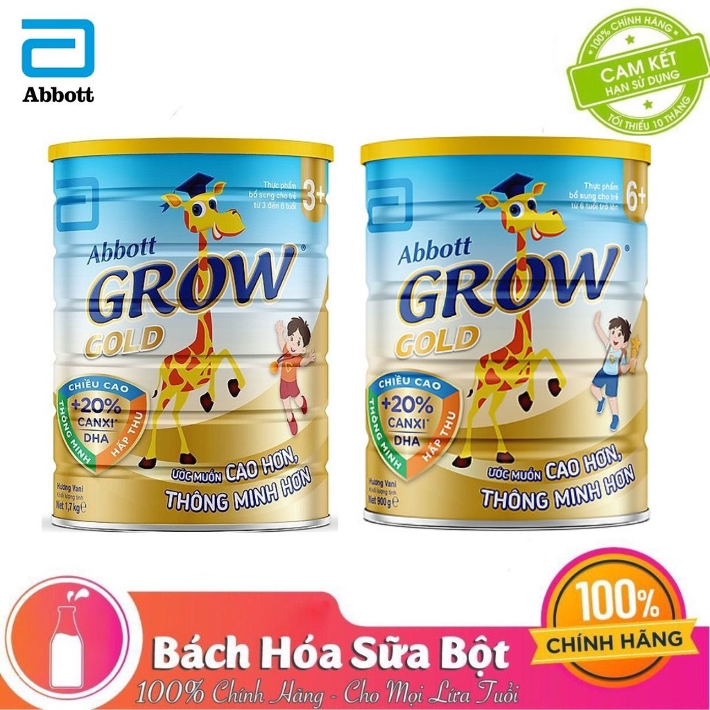 Sữa Bột Abbott Grow Gold 3+ và 6+