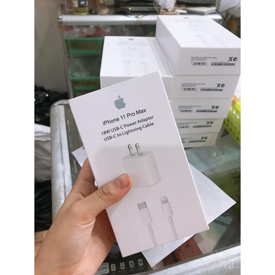 " Rẻ Nhất Shopee " (Chính hãng) Bộ sạc nhanh củ sạc cáp sạc iPhone 20W chính hãng Apple bóc máy 11 Pro Max Tặng Box