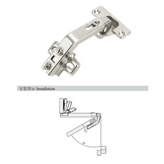 Bản lề DZ-125 Góc mở 60 độ