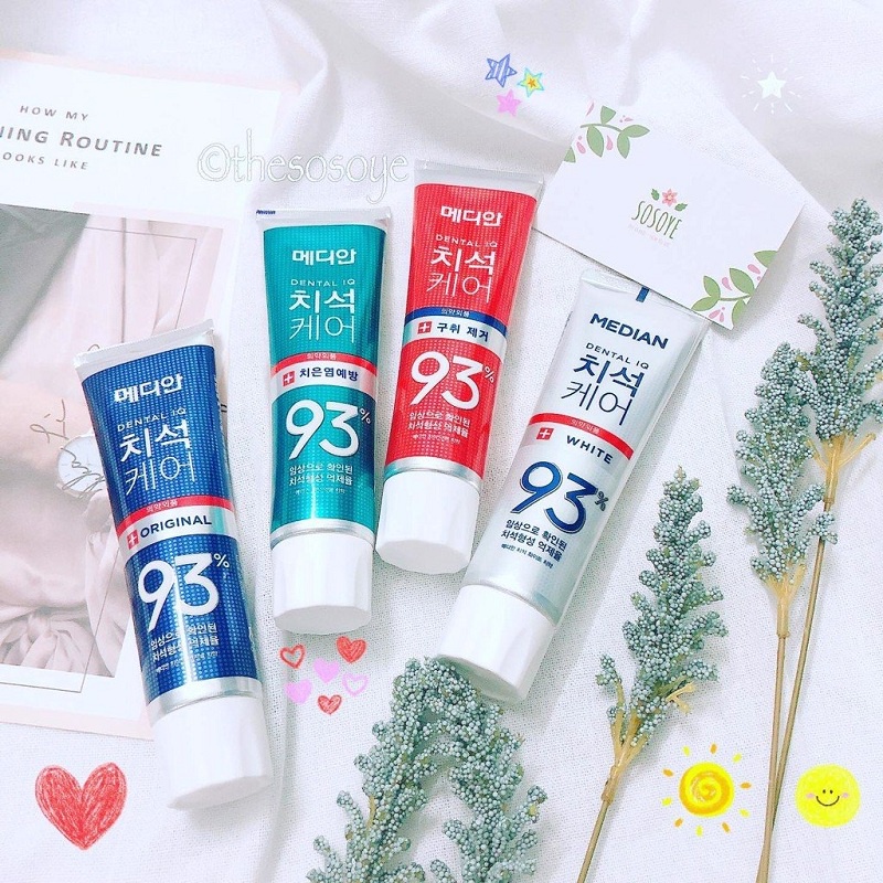 [CHÍNH HÃNG 100%] Kem Đánh Răng Median Dental IQ 93% - Bán chạy số 1 hàn quốc- Bảo vệ răng chắc khỏe
