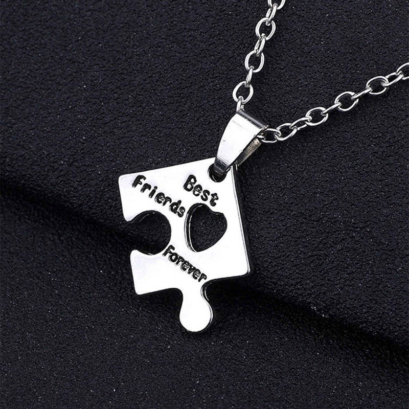 Tmdbyx Set 4 Vòng cổ mặt hình học bằng thép không gỉ cho bạn thân