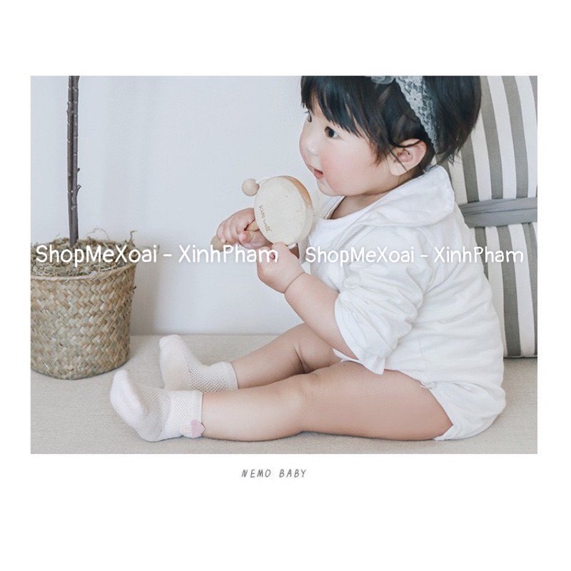 [Size 3-12M] Combo 5 đôi Tất lưới đàn hồi cho bé cực xinh xịn