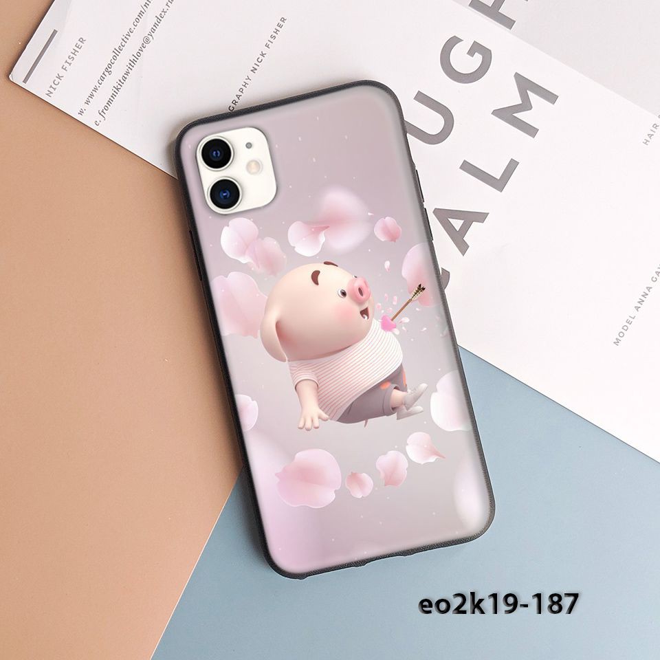 Ốp iPhone 11 in hình Heo con dễ thương x31 (Ốp dẻo chống bẩn chống sốc)