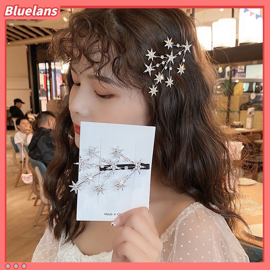 Kẹp Tóc Hình Ngôi Sao Đính Đá Lấp Lánh Thời Trang 48h