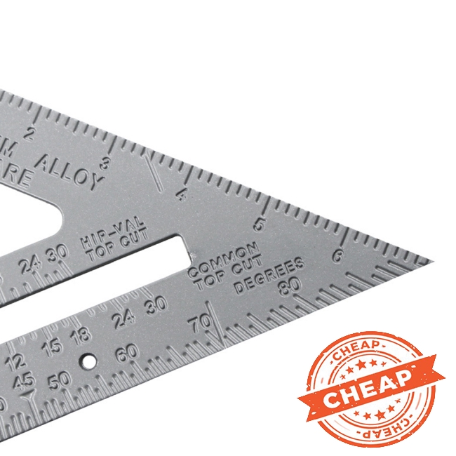 Thước đo góc vuông 90 độ hình tam giác bằng hợp kim nhôm đa năng tiện lợi