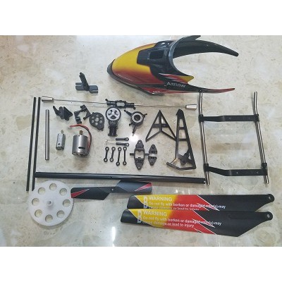 Xuongpinoto Bộ phụ kiện đầy đủ của máy bay trực thăng wltoys v913,hàng mới 100%