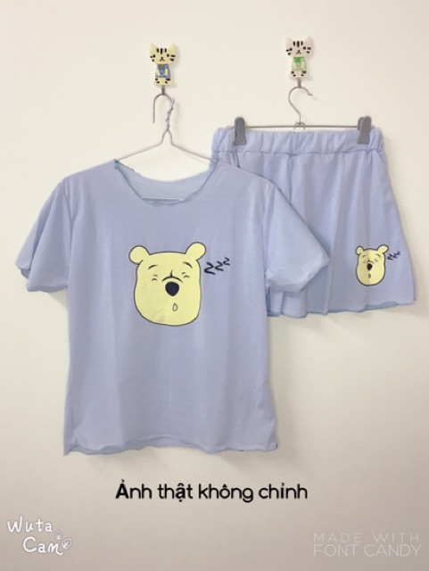 [Đồ bộ cao cấp] 💝 Set Gấu Pooh Vịt Đeo Nơ MT09 - Hàng Bán Shop 💝 | BigBuy360 - bigbuy360.vn