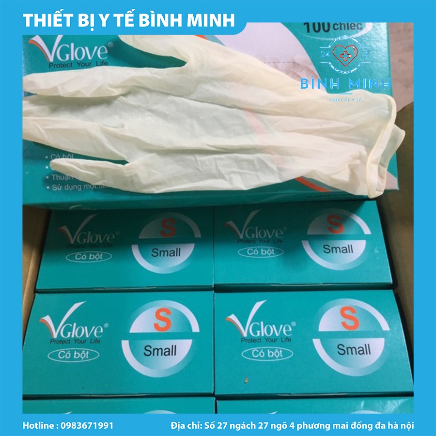 GĂNG TAY Y TẾ VGLOVE ĐỦ Size XS,S,M