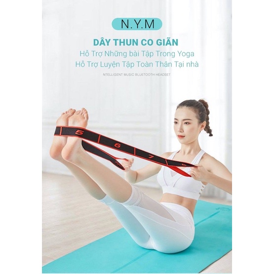 Dây tập yoga khoẻ cơ lưng/ Tư thế cánh Cung Dài 90x4cm